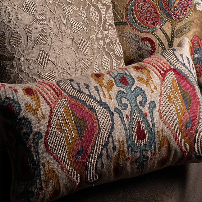 Ethnic Geometric Lumbar Pillow - alternate view