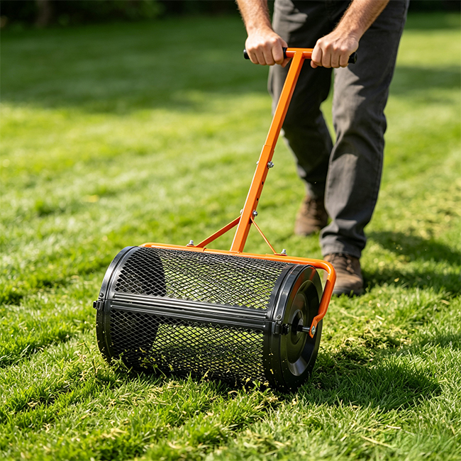 Push Lawn Compost Spreader - alternate view