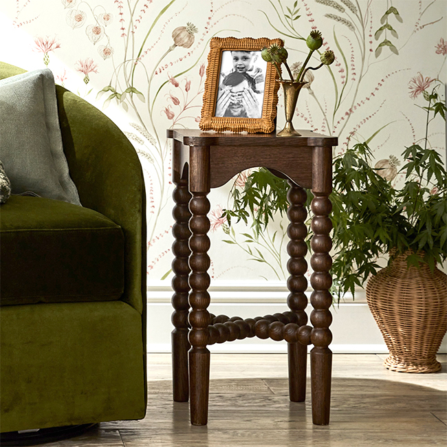 Bobbin Leg Wooden Side Table - alternate view
